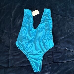 Vibrant Blue One-Piece Swimsuit